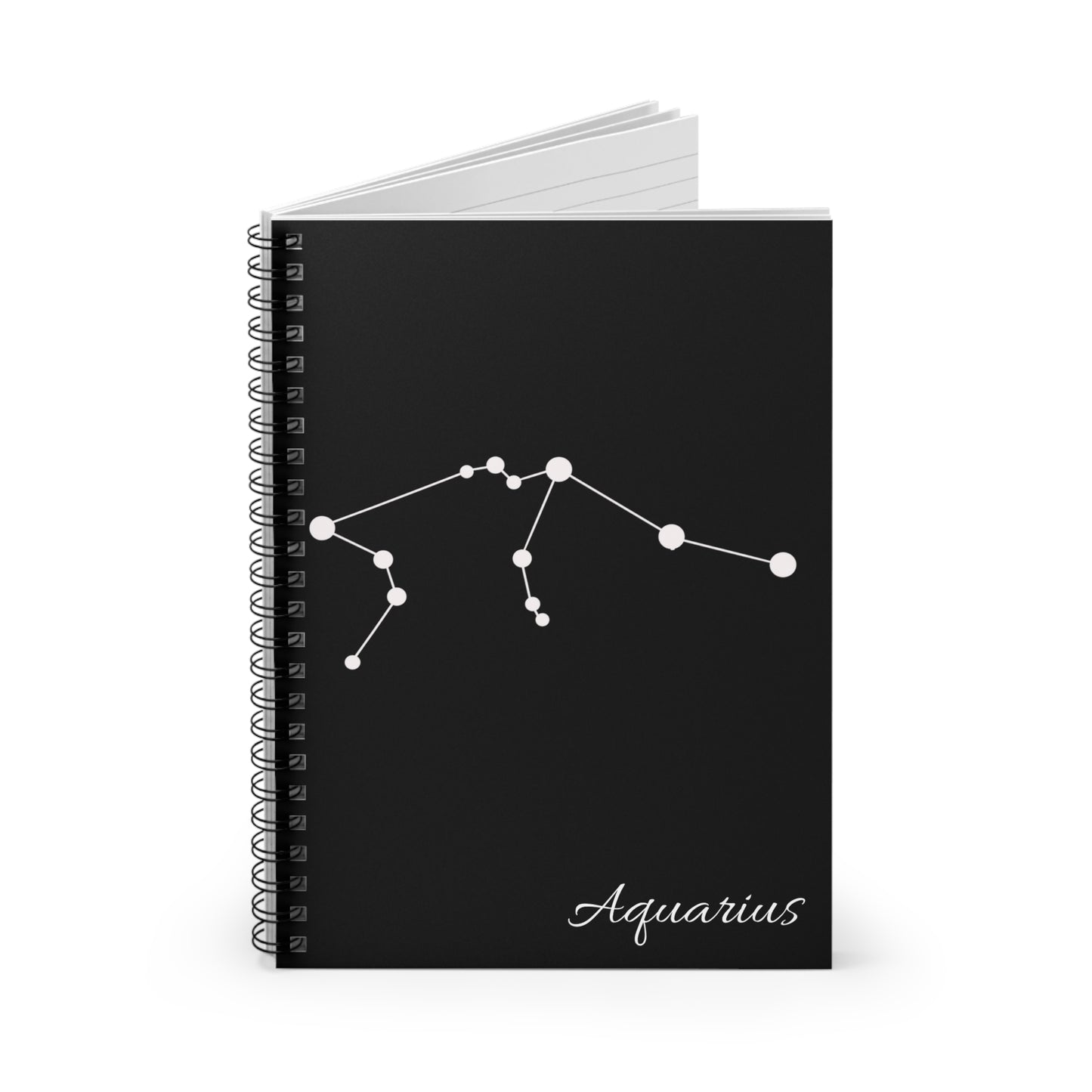 Zodiac Spiral Notebook - Ruled Line (Aquarius)