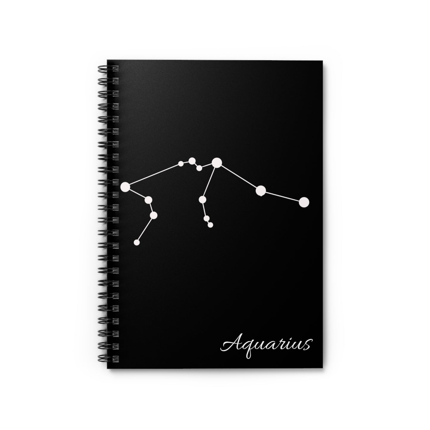 Zodiac Spiral Notebook - Ruled Line (Aquarius)